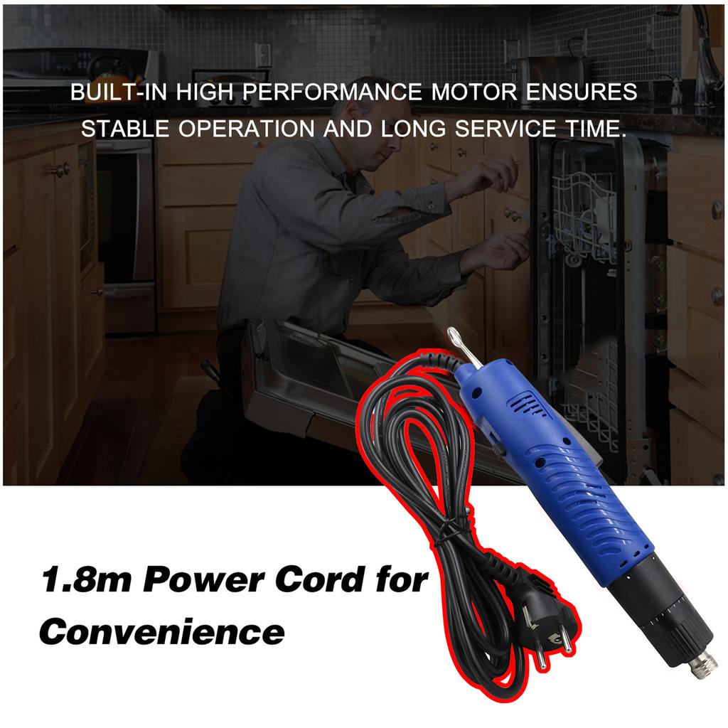 Electric Screwdriver Handheld Corded Electric Screw Driver Adjustable Torsion 1 4 in Screw Bit Diameter Repair Tool