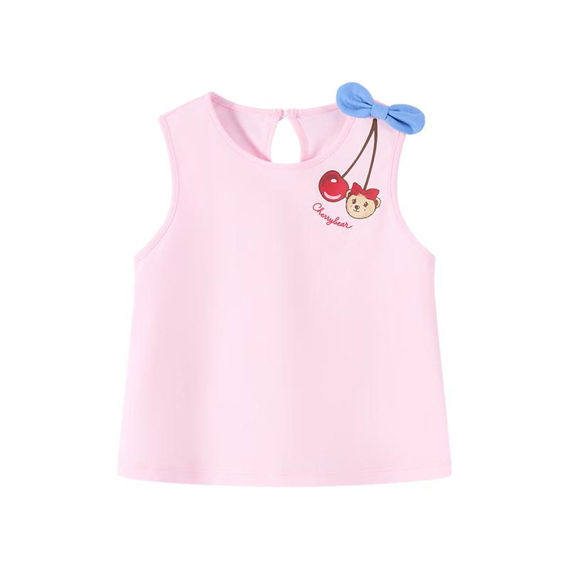 

Teenie Weenie Kids Girls Bow Vest Sleeveless T-Shirt 90