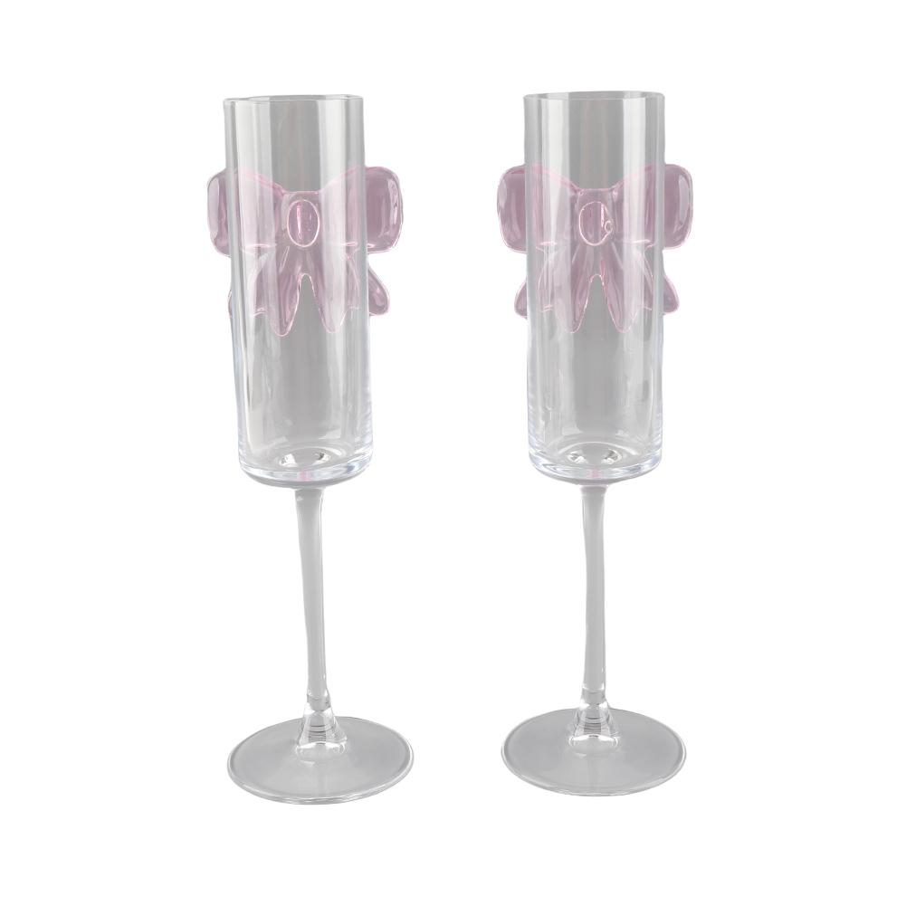 Champagne Glass Cocktails Glassware with Reinforced Stems for Weddings Engagements Bridal Shower Party