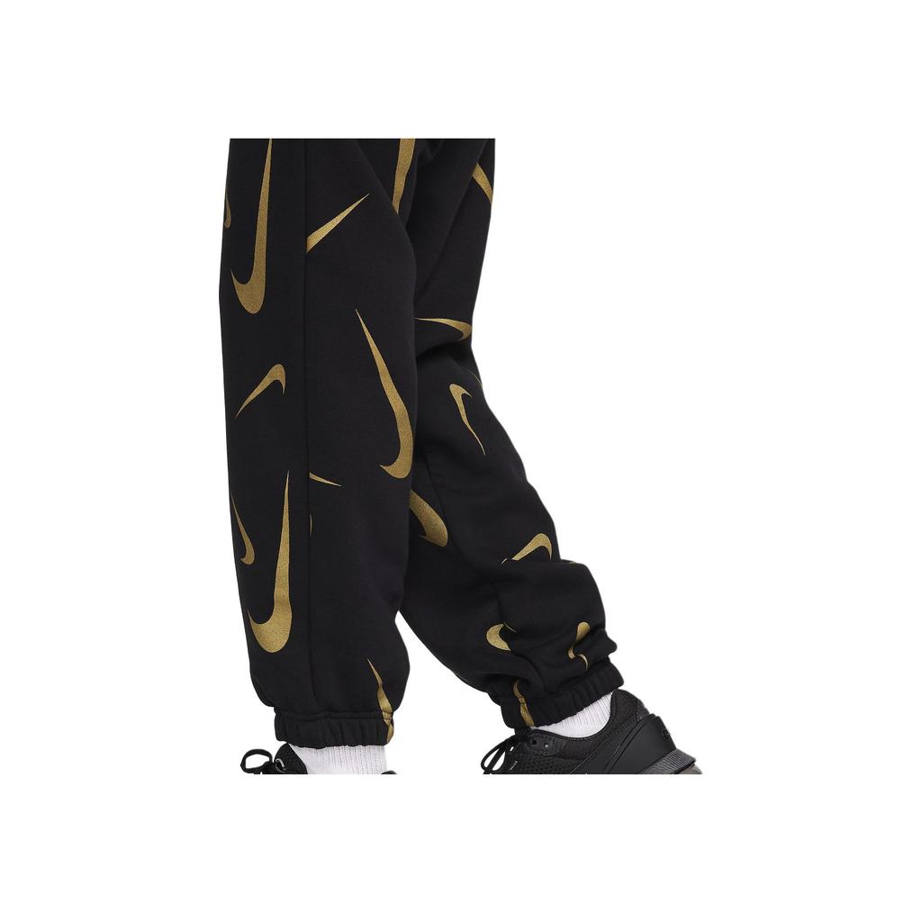 Nike Sportswear All Over Logo Print Jogger Pants Women Bottoms Black FB8754-010