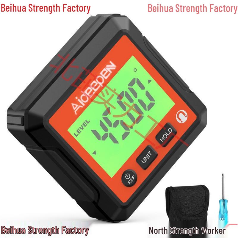 90° Magnetic Inclinometer Protractor with LED Display No