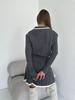 European & American Casual Long Sleeve Knit Sweater and Short Skirt Two-Piece Set for Women