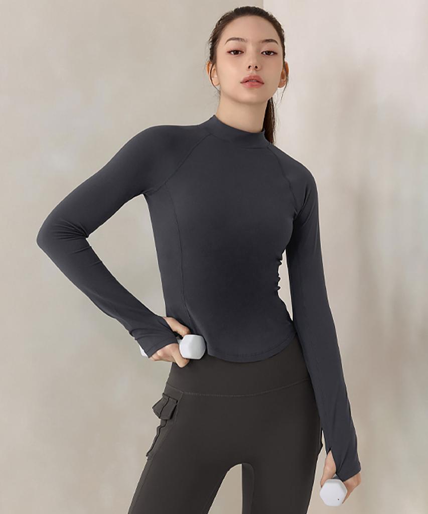 XEXYMIX Peach-Like Mock Neck Long Sleeve Xwflt06J3 (A Type)