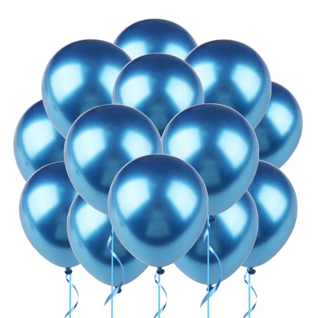 20pcs 12inch Confetti Metallic Metal Balloons Gold Blue Pink Latex Ballon Wedding Birthday Party Decoration Baby Shower Globos