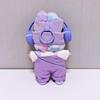 Labubu Doll Fashion Set: Purple Pink Overalls, Knitted Hat & Headphones for 1st, 2nd, 3rd Gen