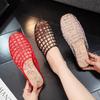 Transparent Mesh Half-Slippers: Women's Casual Korean Slip-On Sandals