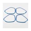 Styling Stick Stainless Steel ide Audio Speak Sound Cover Ring Circle Lamp Trim 4pcs For Volvo XC60 2018
