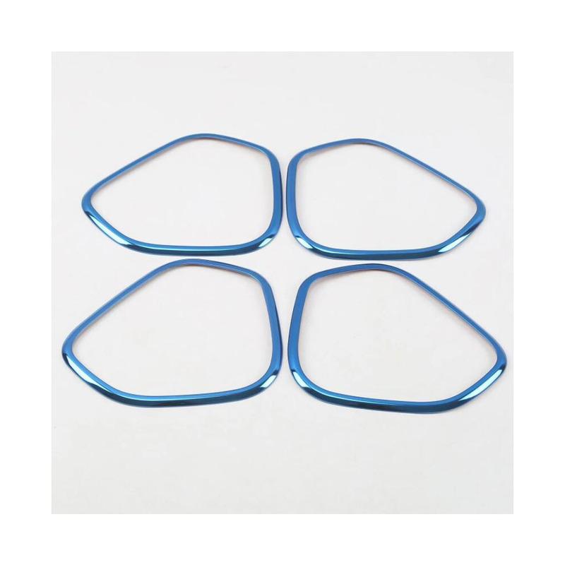 Styling Stick Stainless Steel ide Audio Speak Sound Cover Ring Circle Lamp Trim 4pcs For Volvo XC60 2018