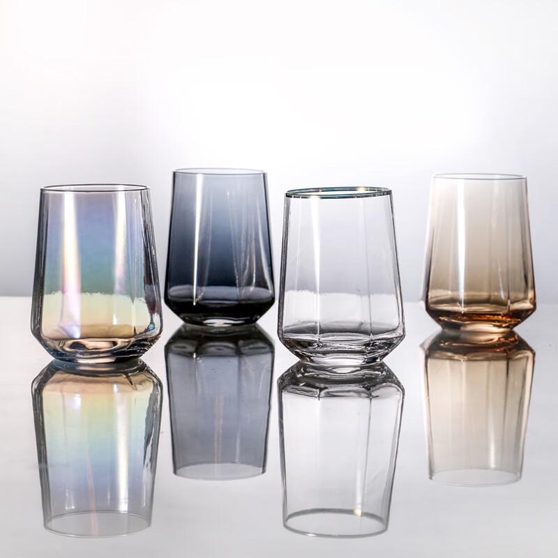 Shangqi Iridescent Octagonal Glass Set (2-Pack)