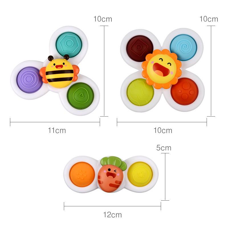 Cross-border Baby Suction Cup Spinner Toy Teether