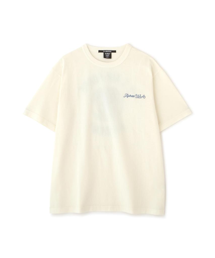 Avirex US Air Force Academy T-Shirt (Exklusiv im Web) Herren Air Force Academy Kurzarm-T-Shirt, Größe XL, 033, Off-White, 783-5134041