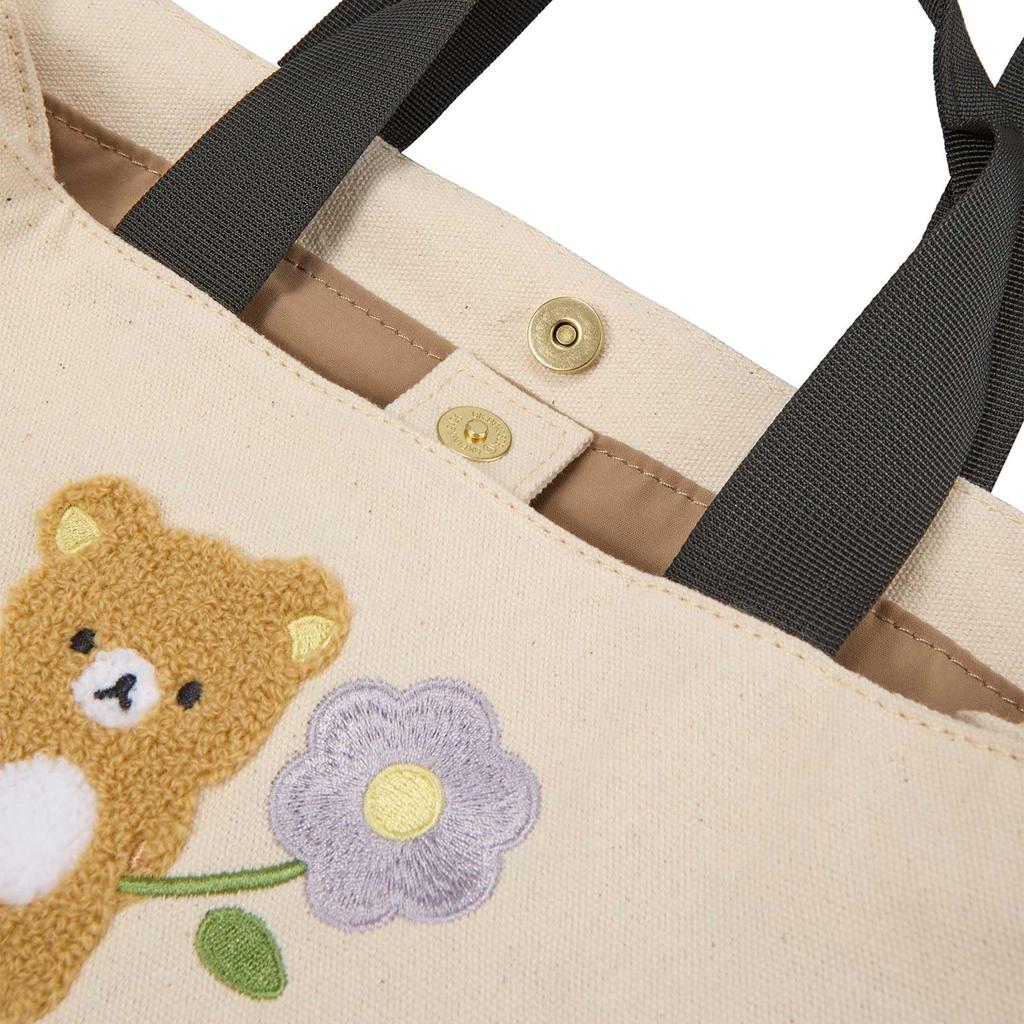 Rilakkuma Seitenknopf Mini-Tragetasche 6040 RK51. Natürliche Blume