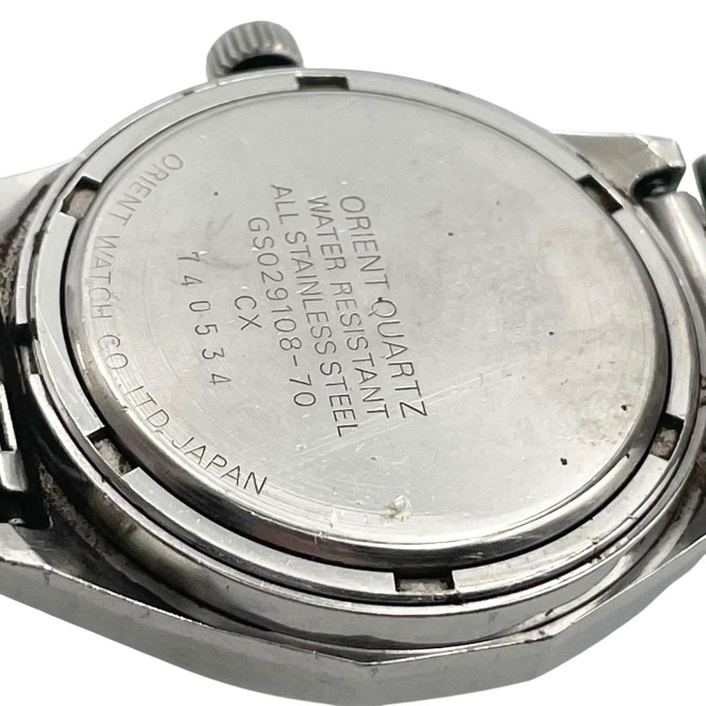 Used FUDO ORIENT watch GS029108-70 Quartz Day-Date 3-hand blue dial silver luminous [n53]