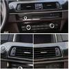 For BMW 5 Series 2011-2017 Central Console Air Outlet Vent Trim ABS Carbon Fiber