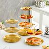 2/3Layer Stainless Steel Cake Tray, Cake, Snack Plate, Birthday, Wedding Party Dessert Stand, Table Dessert Display Stand