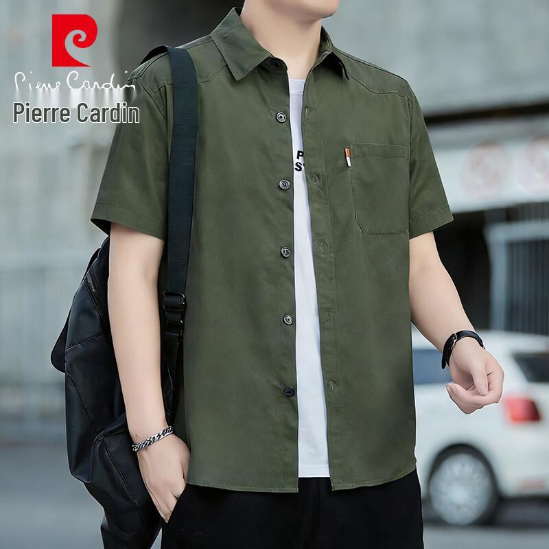 Pierre Cardin Men s Short Sleeve Cotton Shirt M