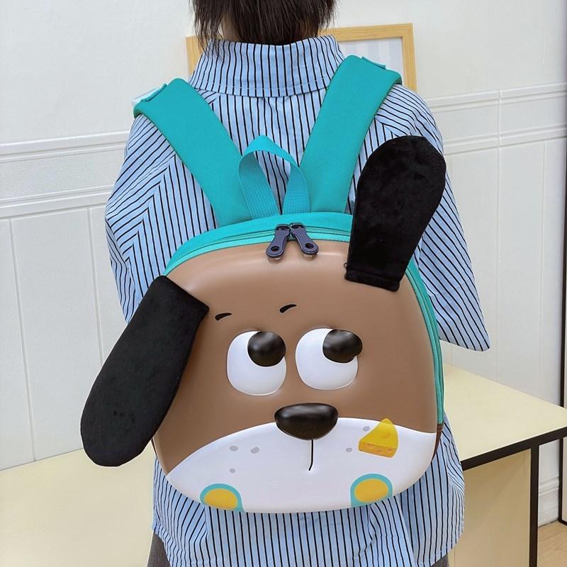 Cute Dog Childrens School Bag With Durable Nylon Material For Outdoor Use