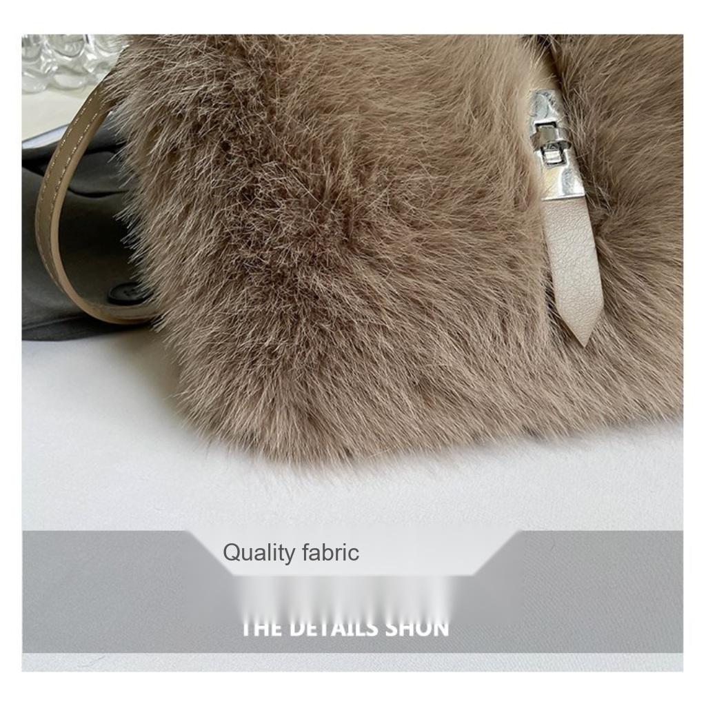 Shoulder Bag Women Plush Daily Commute