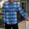 Men's Basic Long Sleeve Shirt with Two Pockets