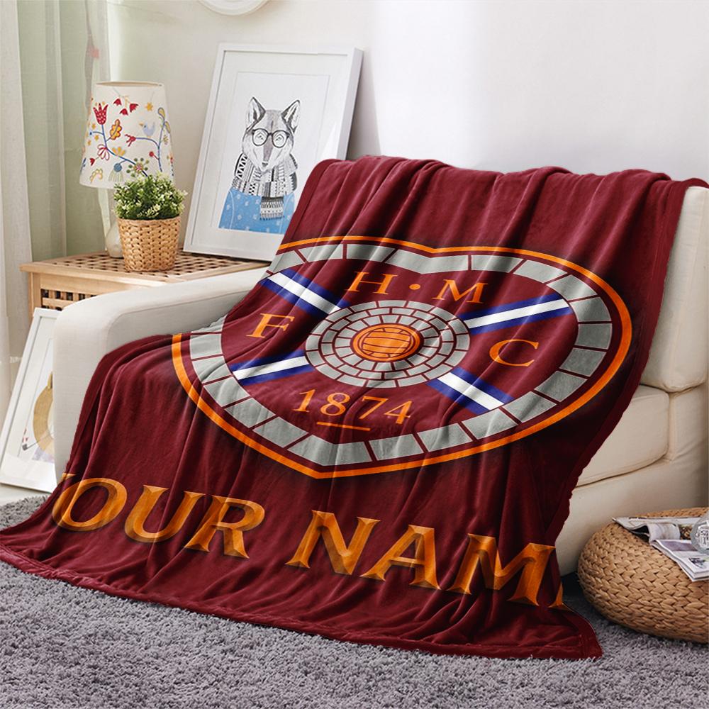 1 Stück Personalisierte Namens Hartes Fußball Club Gemustert Flanell Decke Geeignet für Alle Jahreszeiten für Heimdekoration Wärme und Komfort Geschenke Feiertagsgeschenk_xia