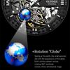 OUPINKE Men's Watch Automatic Mechanical Watch Hollow Business Waterproof Mechanical High-end Watch