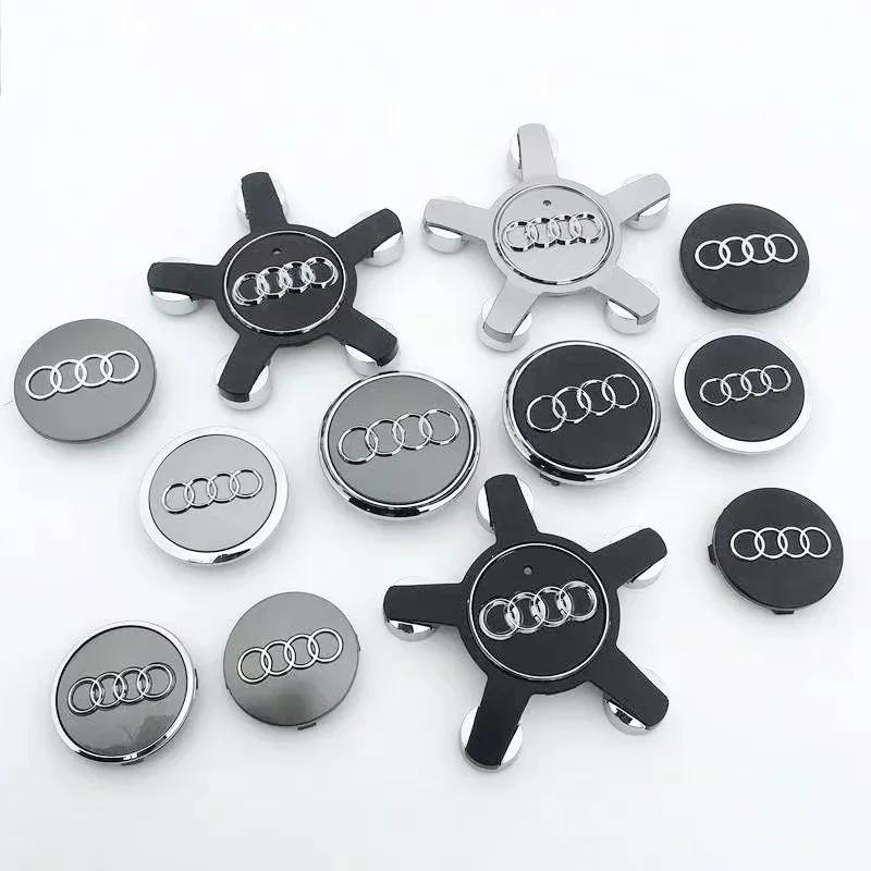 4pcs 60mm 61mm 68mm 69mm 135mm Car Styling R1 Wheel Center Cap Hub Covers Badge for A3 A4 A5 A6 A7 A8 S4 Auto Accessoriesv1