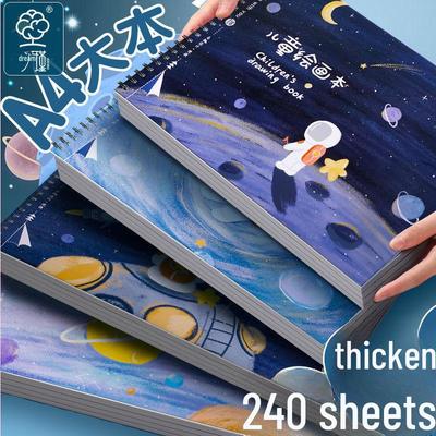 Dickes, leeres Zeichenbuch im A4-Format – Skizzenbuch für Studenten