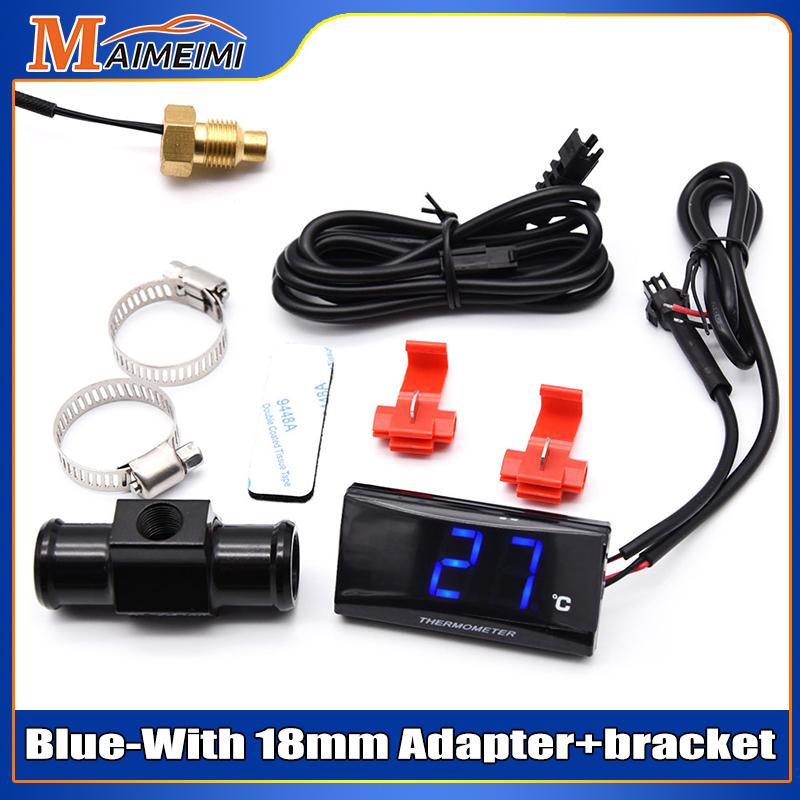 Mini Meter Thermometer Motorcycle KOSO Water Temperature Gauge for XMAX300 CB400 MT 07 09 + Koso Temperature Sensor