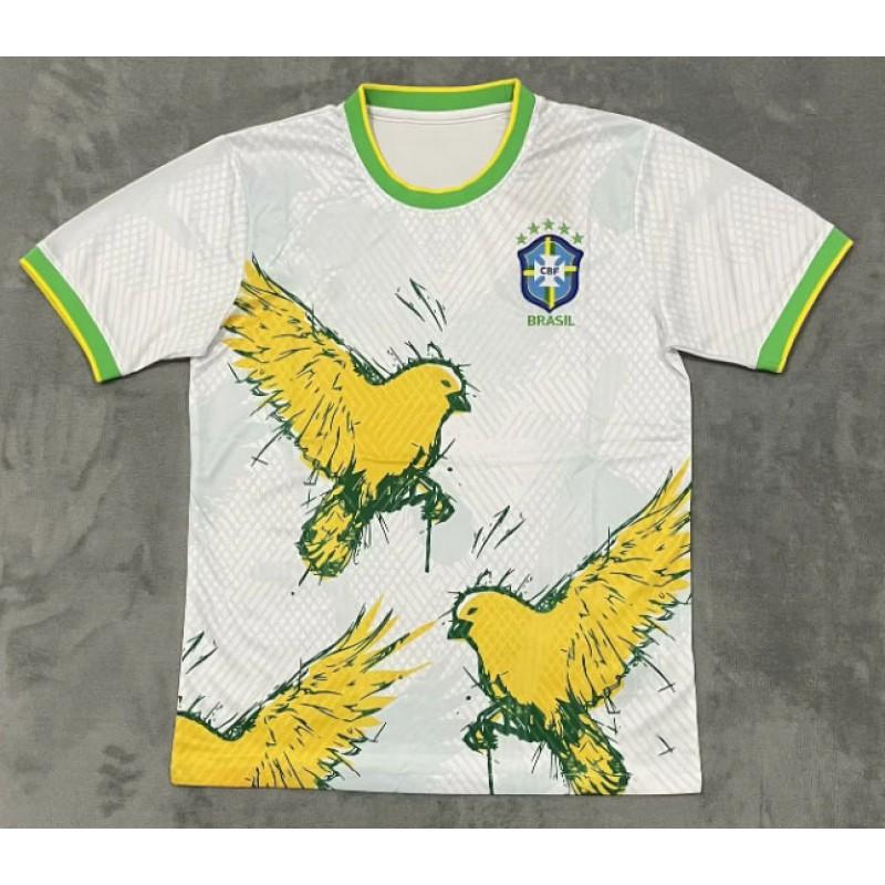 Maglia da Calcio Nazionale Brasiliana Neymar 10 Raphinha Edizione da Tifoso Manica Corta Uomo Donna Abbigliamento Sportivo