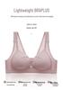 Cotton Front-Closure Wire-Free Push-Up Bra for Mature Women - Large, Breathable, Anti-Sagging Style