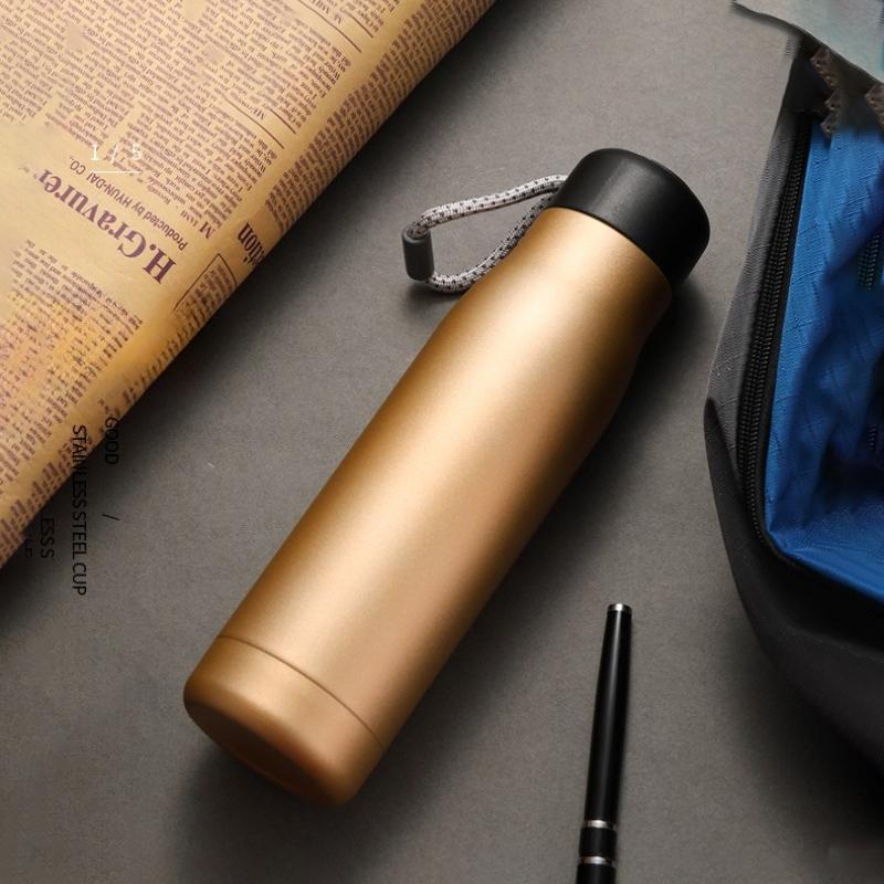 400/550ML Thermo Bottle Vacuum Flasks with Rope Stainless Steel Outdoor Travel Cups Portable Thermal Water Bottles