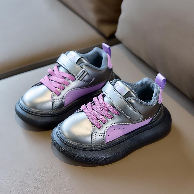 Girls Shoes - New Style Children s Sports Shoes with Velcro Fastening Panels 21