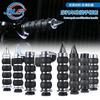 Aluminum CNC Motorcycle Handlebar Grips Harley 25mm Flat Tapered Types Anti-Slip Throttle Assist Grip Cover