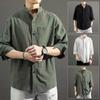 Men's Solid Color Sun Protection Jacket with Short Sleeve Shirt