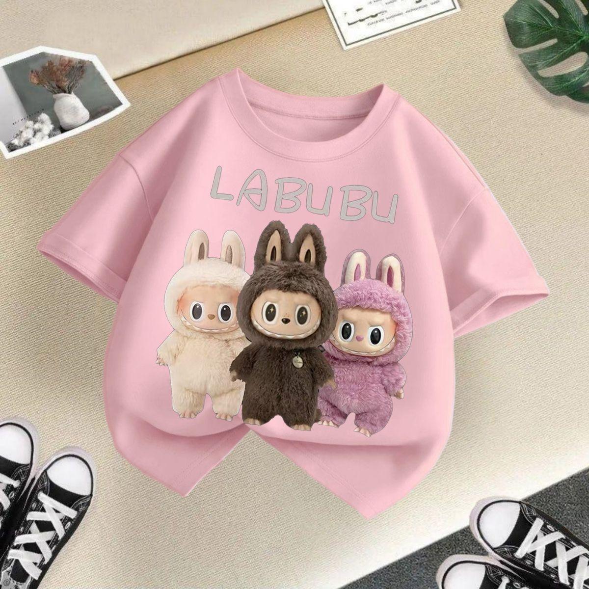 Molia Zomer Kinder Los T-shirt met Korte Mouwen voor Meisjes' Casual Tops 130cm