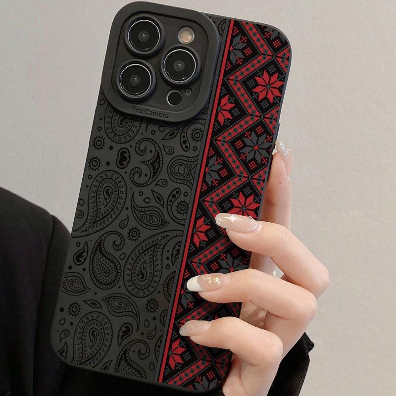 Red Pattern Pupil Eye Soft Case for Apple iPhone 16/15/14/13/12 Pro Max and iPhone 11