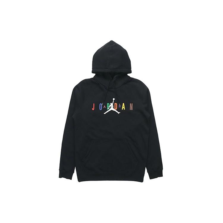 Air Jordan Air Sport Dna Hbr Patch Pattern Fleece Lined Knit Pullover Black Men s CT6293-010 L