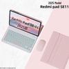 2025 Redmi Pad SE 11 Inch Protective Case with Detachable Backlit Bluetooth Keyboard 