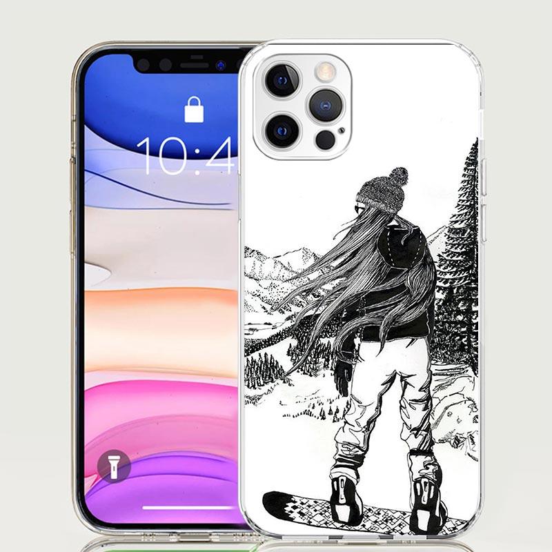 Adventure Snowboarding Extreme Phone Case For iPhone 17 Air 16 15 Plus 11 14 Pro Max 13 Mini 12 7 8 + SE Pattern Art Customized