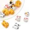 Ceramic Vertical Hole Hand-painted Beads Loose Spacer Charms for DIY Bracelet Necklace Jewelry Making Accessories
