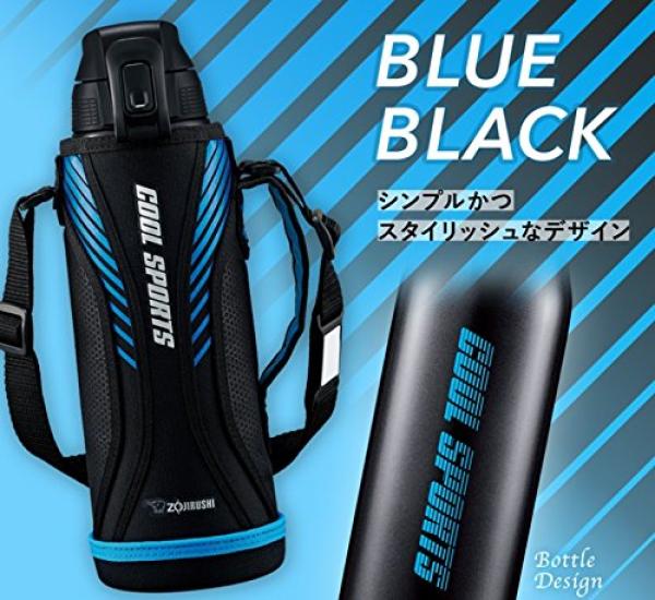 Zojirushi Sports Type Stainless Steel Cool Bottle Blue Black (ZOJIRUSHI) Direct-Drink 1.0L SD-FA10-BB