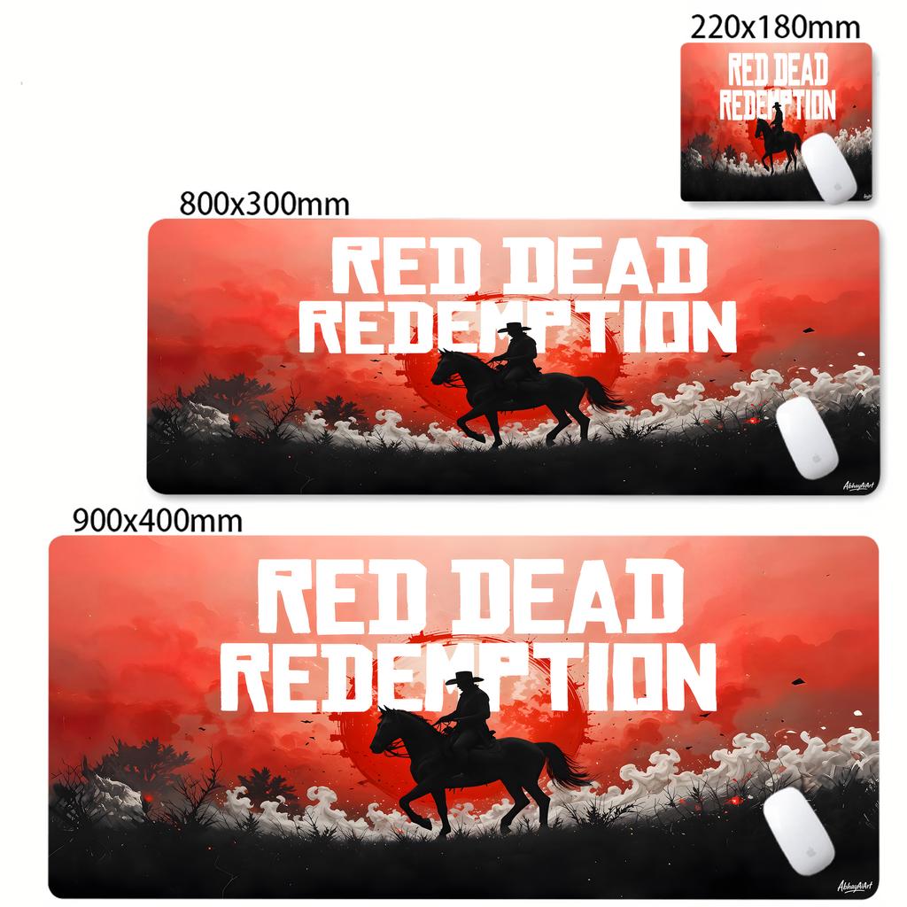 Large Gaming Red Dead Redemption  Mouse Pad Pc Gamer Keyboard  Desk Mat Anime Mausepad Computer Accessories Lockrand Mousepad