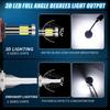 2 Stück 8 Seiten LED 12V H8 H11 H7 LED 20000LM HB3 9005 HB4 H1 H3 H4 LED Scheinwerferbirne Canbus 100W 3D 360 Grad Super Auto Lampe