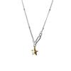 Gold Star Pendant Clavicle Chain Necklace: Women's Versatile, Sweet, Cool, Light Luxury Choker.