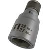 Ichinen Access MUST TOOL IM-4W2732O-6K QC Double Socket, 27/32mm Hexagon, 19825, 12.7mm (4-minute) Drive