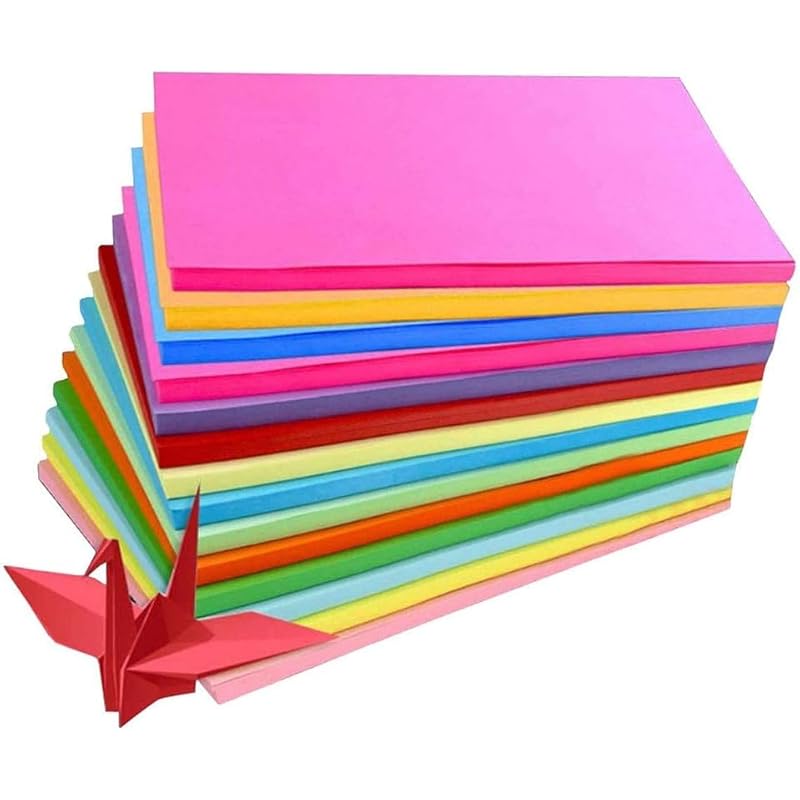 Eclet 40 Pcs Color A4 Medium Size Sheets (10 Sheets Each Color) Art and Craft Paper Double Sided Colored Set 167