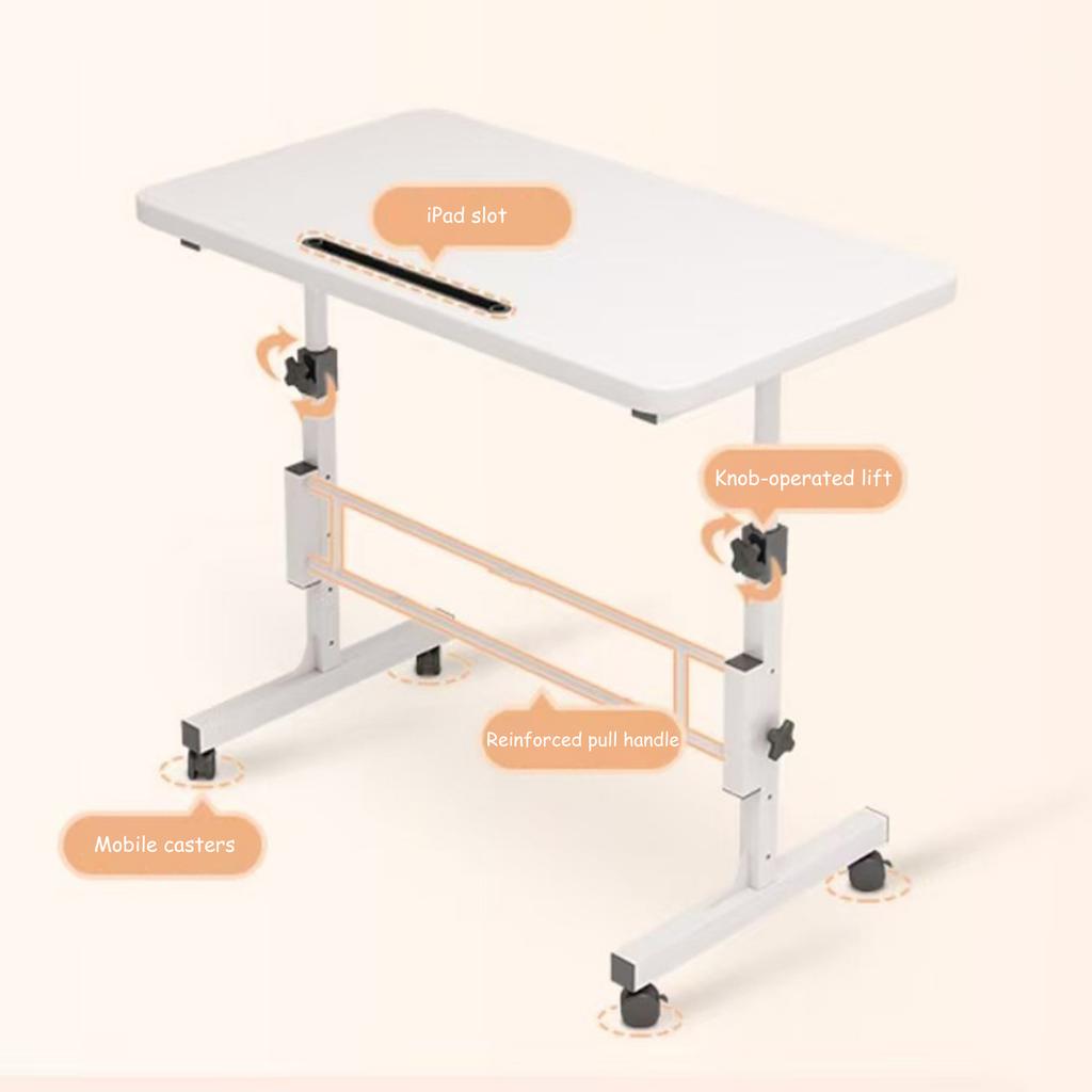 Standing Desk Adjustable Height Mobile Stand Up Desk with Wheels for Home Office