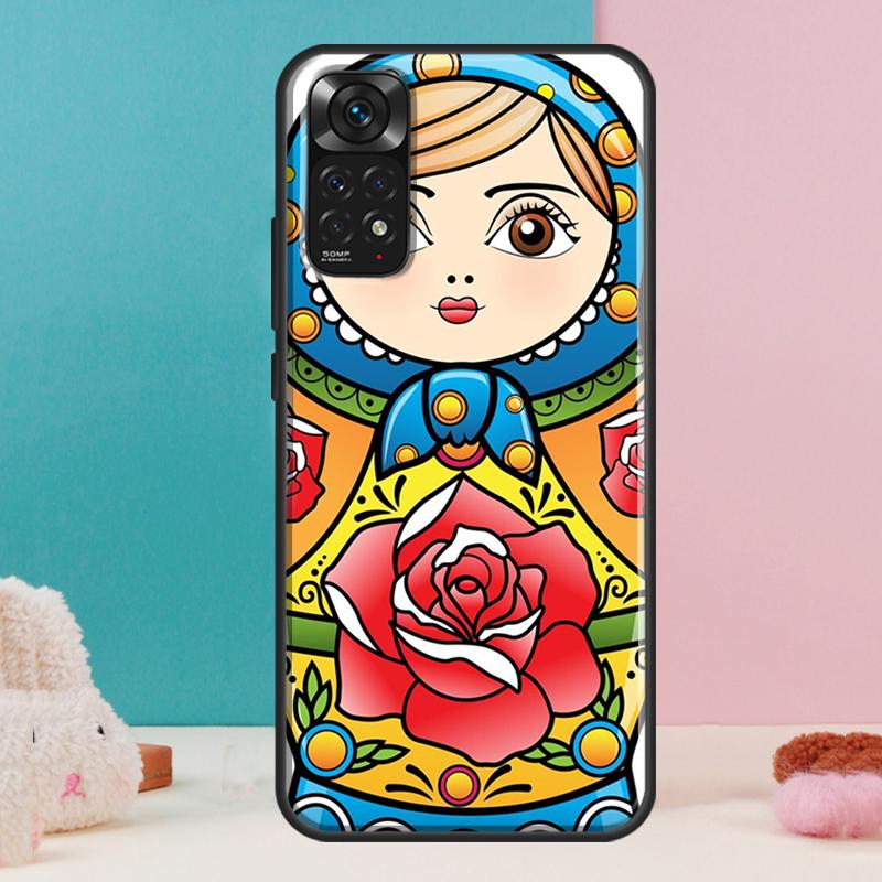 Russian Nesting Doll Case For Xiaomi Redmi Note 13 12 Pro 14 11 9 10 9S 10S 11S 12S Redmi 14C 13C 10C 12C Cover