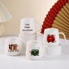 Lucky Ceramic Mug Set with Spoons and Gift Box