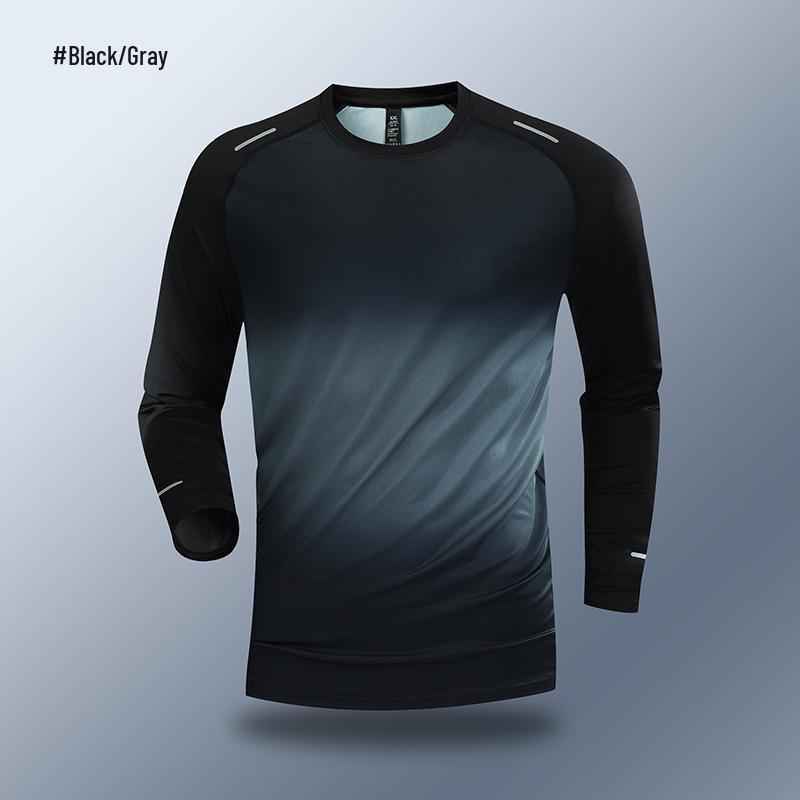 Men s Long Sleeve Quick-Dry Compression Top for Cycling, Running, Fitness, Football, and Basketball - Autumn/Winter Base Layer XXXXXL